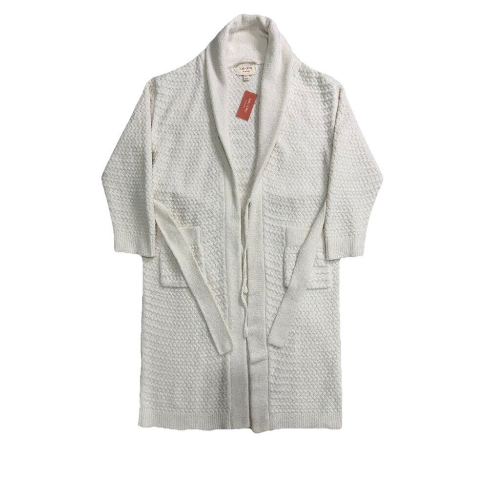 STATE OF DAY Chenille Waffle Knit Robe Sz XL/XXL Bright Sea Salt Retail $119.50 - Picture 5 of 8